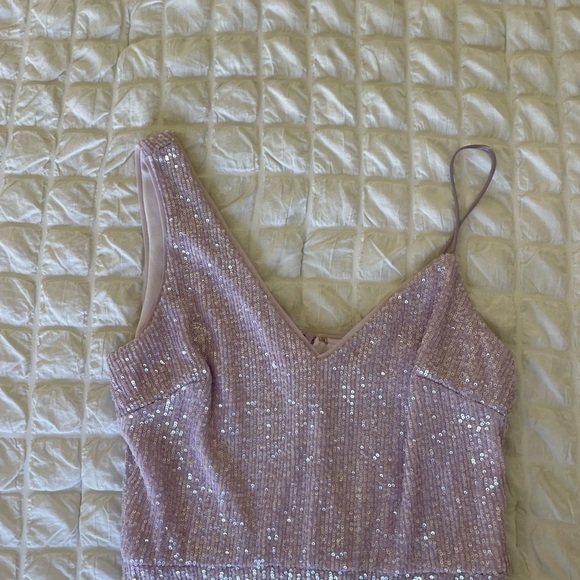 AGUA Elegant Sequin Dress in lavender - Picture 2 of 6